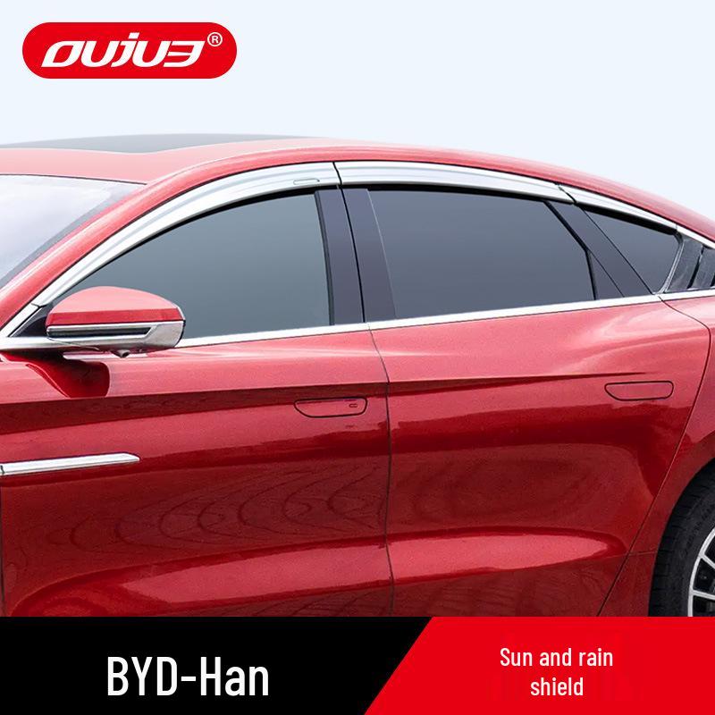 BYD Han DM DMi Rain Guards & Ev DMp Window Deflectors: Trim Accessories