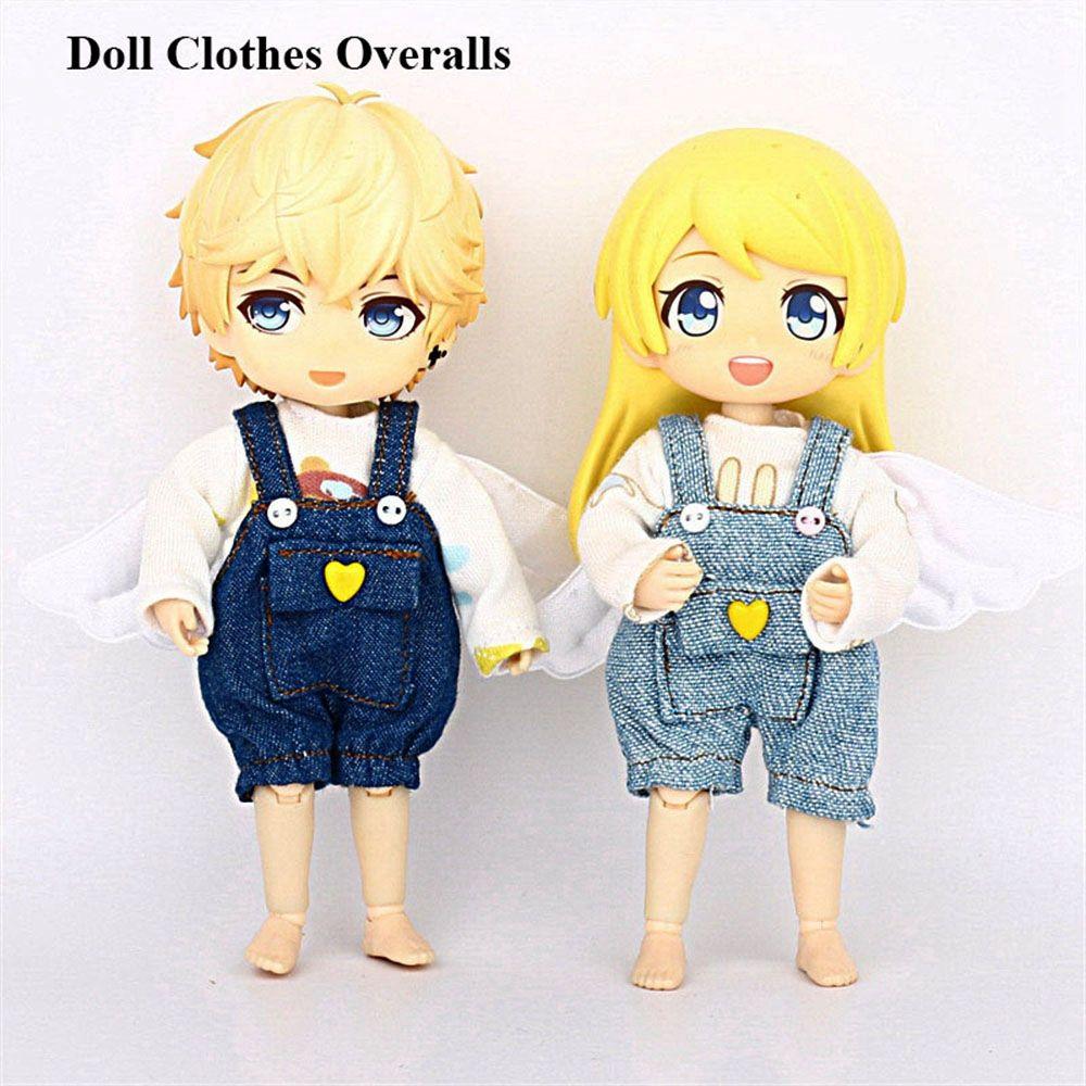 

Качество для куклы 1/12Bjd, подарочные игрушки, кукольная одежда, комбинезон для куклы Obitsu11, аксессуары для кукол, джинсовые штаны