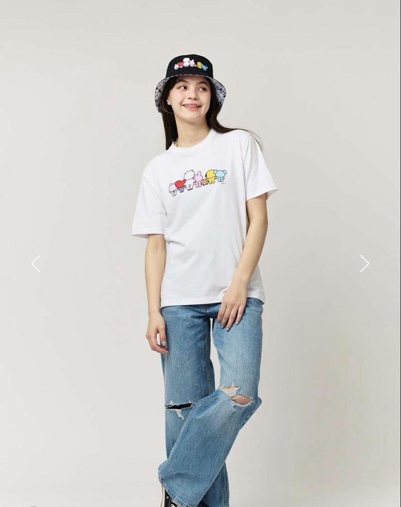 [USED] BT21 Graniph Collaboration T-Shirt, Size Small, RJ