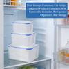 Fruit Storage Containers For Fridge, Leakproof Produce Containers With Removable Colander, Refrigerator Organizers And Storage