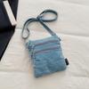 Vintage Butterfly Printing Denim Bag Crossbody Bag