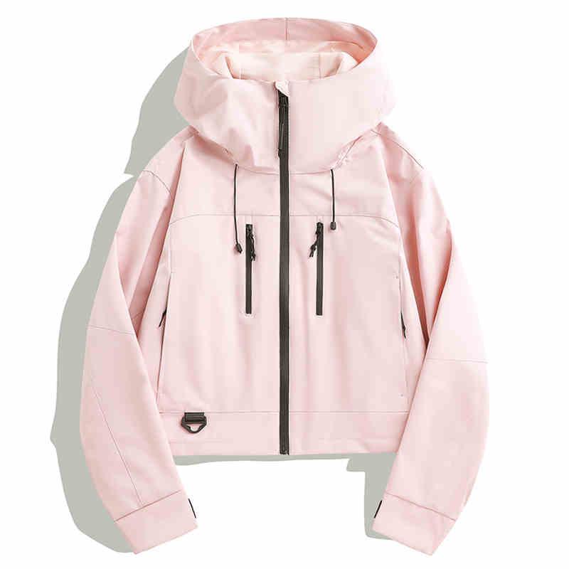 

Женская куртка-ветровка с капюшоном Woodpecker Petite - Весна 2025 Легкая, Ветрозащитная, Короткий стиль 2X Large (2XL)