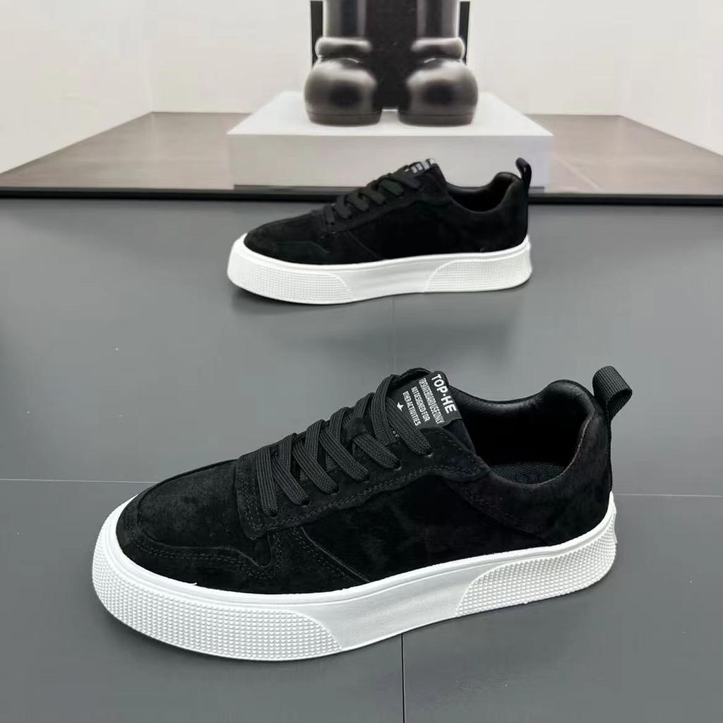 Fashion Men's Leather Casual Shoes Loafers 2025 Spring New Comfortable Skatebaord Shoes Flat Shoe Versatile Man Sneakers Tenis Masculino