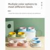 Ceramic Double Pet Bowl Non-Slip Neck Protection Double Pet Feeding Bowl Set Separation Design Anti-tip Pet Feeding Bowl Outdoor