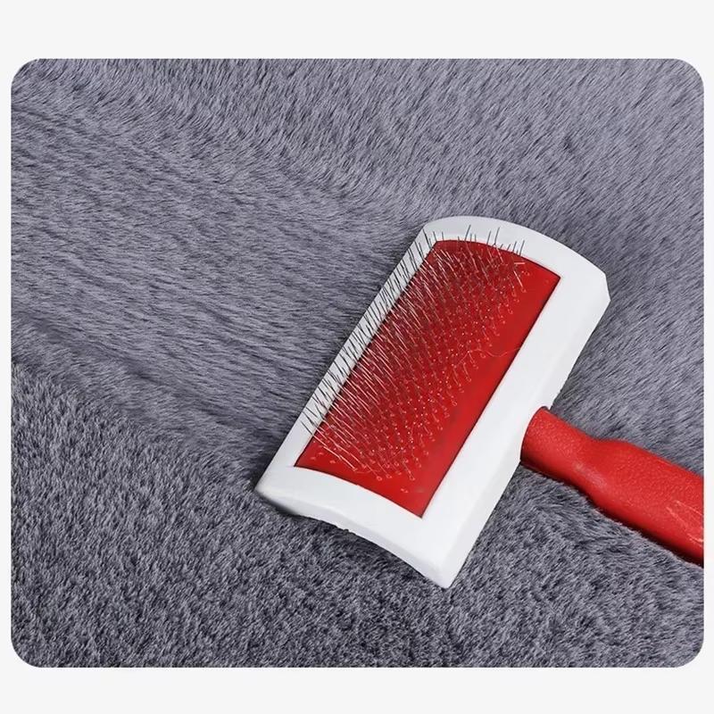 Winter Plush Rabbit Fur Car Seat Cushion Winter Warmth Thickened Wool One Piece Square Cushion for Main Driver or Co-pilot