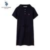Damen Baumwoll-Polohemdkleid