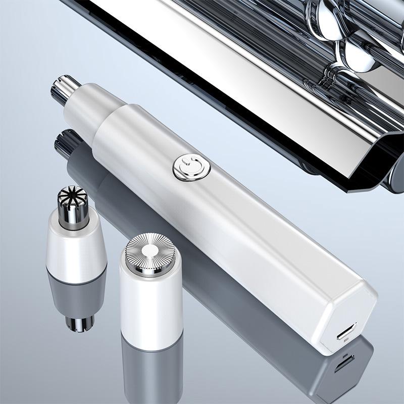 USB Rechargeable 2-in-1 Nose Hair Trimmer & Men's Shaver