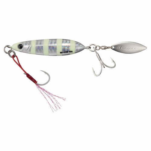 

Major Craft Metal Jig Maki Jig Slow 40g Zebra Glow #7 Lure