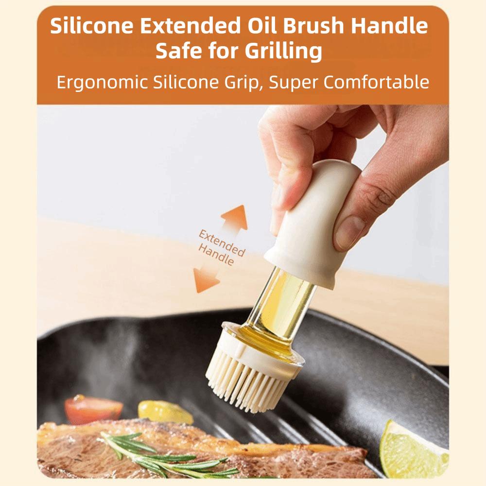 2 in 1 Oil Dispenser Bottle 180ML Barbecue Spray Bottle Easy To Clean Measuring Oil Bottle  Baking