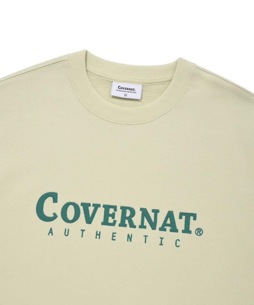COVERNAT Authentic Logo Sweatshirt Light Green