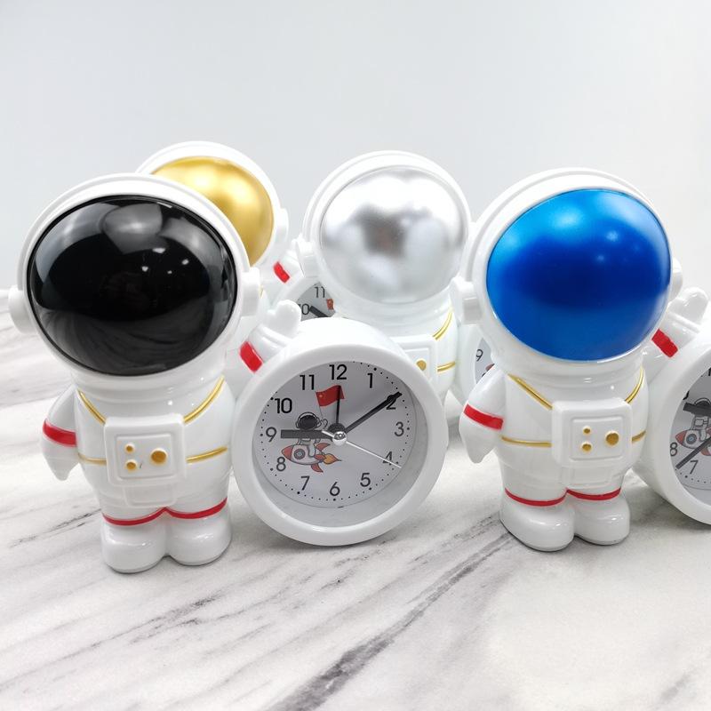 Creative Children's Alarm Clock Cartoon Student Clock Astronaut Model Alarm Clock Cute Astronaut Jump Seconds