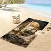 Fia Death Print Beach Towel, Large Soft Quick Dry Towel for Beach Camping Swimming