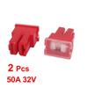 X Autohaux Auto Car 100A 60A 40A 30A 32V Male Pal 2 Straight Blade Slow Blow Fuse 2 Pcs 50A Female PAL 2 Terminal Slow Blow Fuse