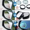 NEW 2PCS Car Side Mirrors Blind Zone Mirrors 60 Degree Wide Angle Additional Spherical Dead Zone Mirrors On Regular