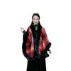 Cloak Shawl Versatile Loose Hair Collar Plaid Cloak Woolen Jacket Female 1181 #