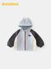 DUUDUU Fleece-Lined Toddler Jacket - 2025 Autumn/Winter Korean Style for Boys
