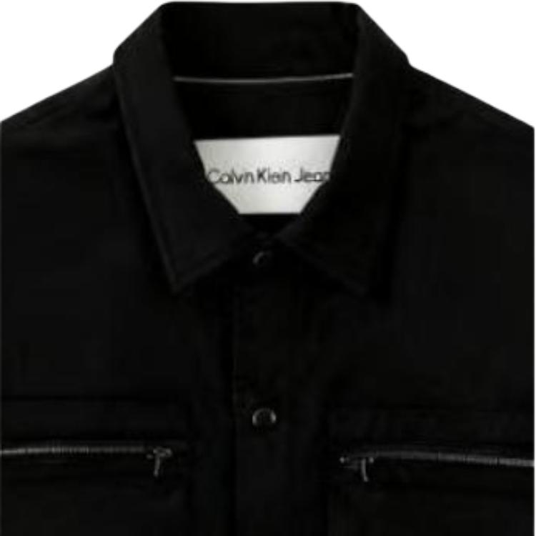 Calvin Klein Однотонна сорочка-поло з довгим рукавом для чоловіків J323517