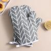 1pc Insulated Kitchen Gloves, heat-resistant microwave gloves, heat-resistant thickened grid oven gloves