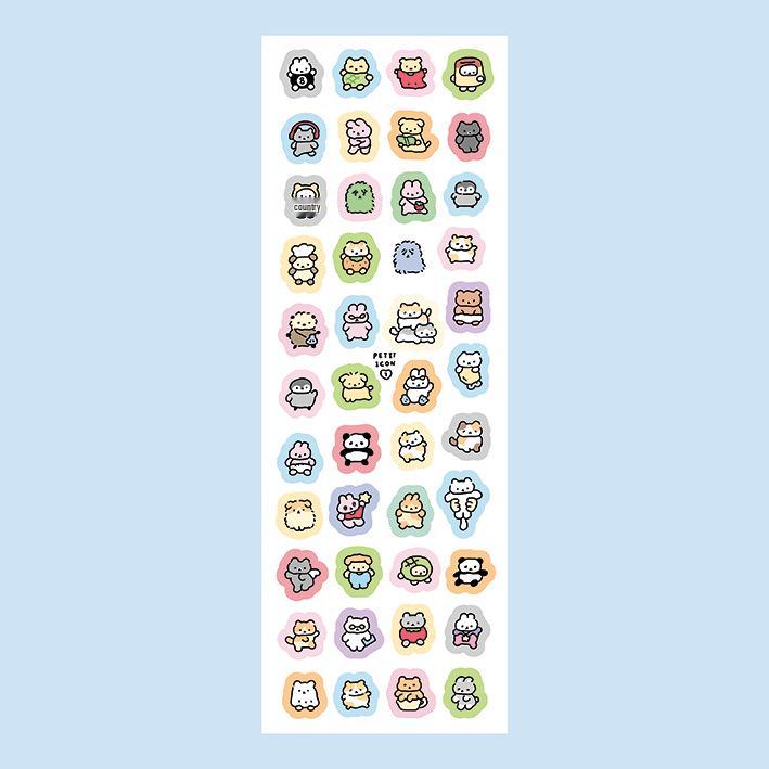 Korean Cute Hand-Drawn Doodle Rabbit Stickers for DIY Decoration