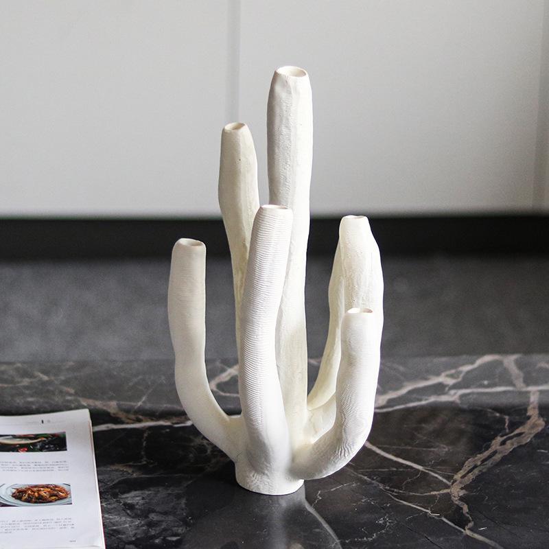 Creative Coral Tube Handicraft: Modern Marine Art for Home or Office Display