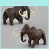 Mammuthus Primigenius Pvc Wildlife Model Figurine For Educational Display And Collectors