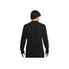 Nike Solid Color Logo Print Stand Collar Long Sleeve T-Shirt Men Tops Black DX5869-010