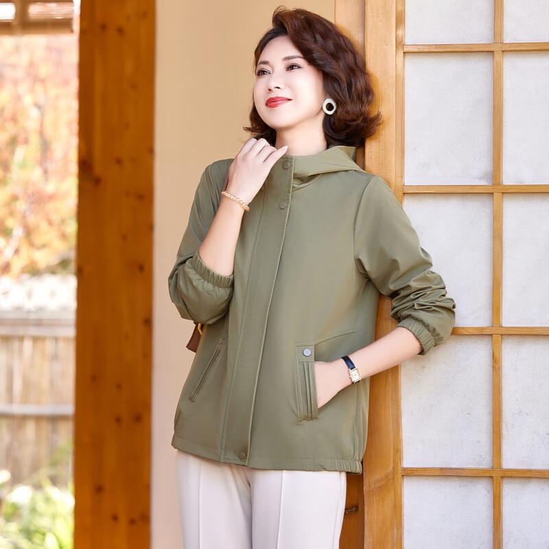 Women's Elegant Hooded Loose-Fit Jacket