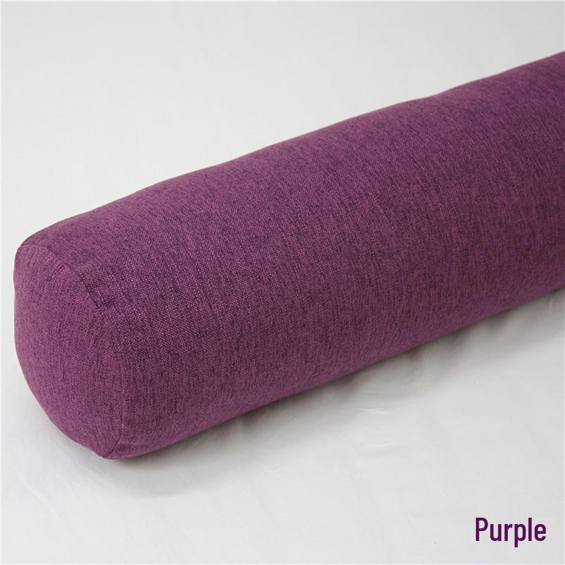 Removable and Washable Leg-Clamping Bolster Pillow - Cylindrical Bed Gap Filler with Imitation Cotton Linen.