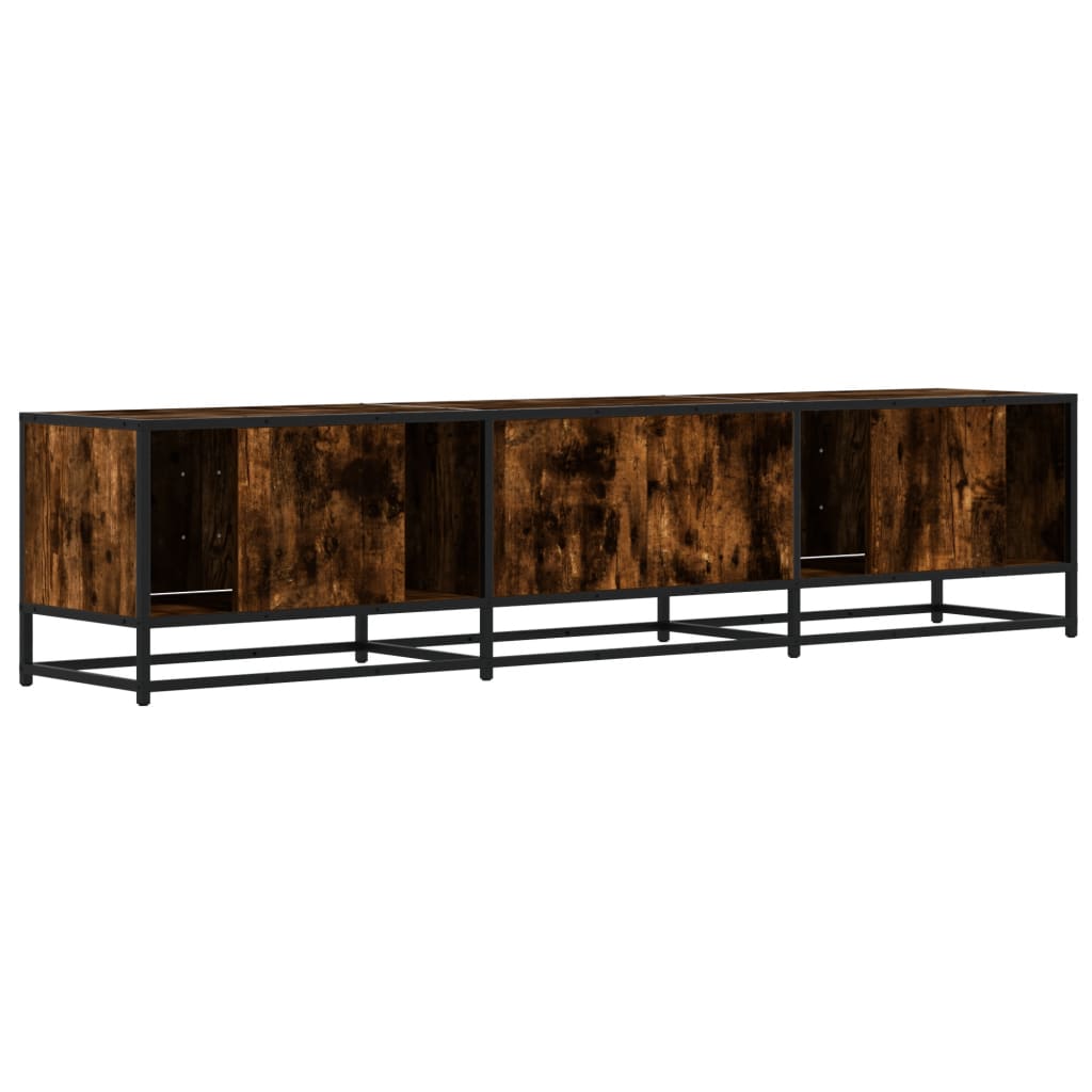 TV Cabinet Smoked Oak 180 X 35 X 41 Cm Wood Based Panel