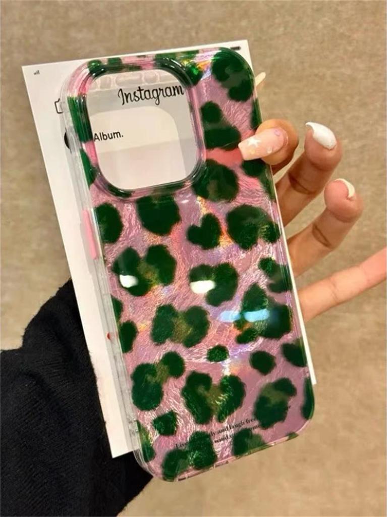 Luxus-Leopardenmuster-Handyhülle für iPhone 17 Air 16 16e 15plus 14 13 12 11 Pro Max Stilvolles Tier-Muster Stoßfeste Rückabdeckung