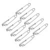 10Pcs Stainless Steel Longline Branch Hangers Snap Clip Tuna Clamp Fishing Tackle 2.6X100mm