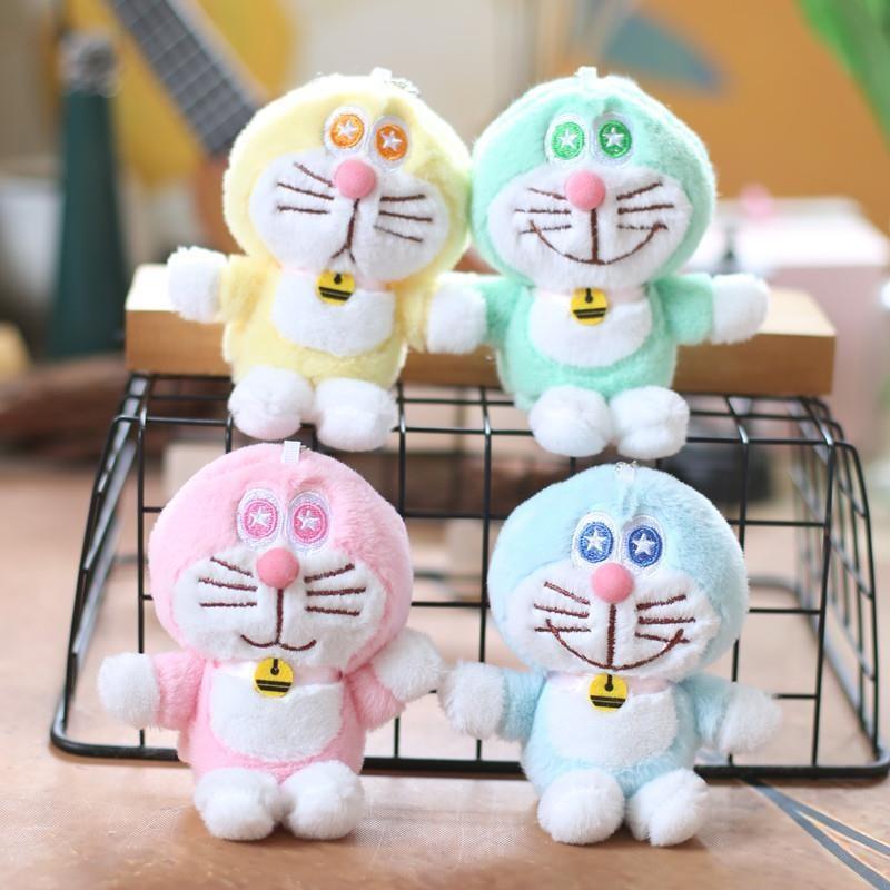 Keychain Doraemon Cute Cartoon Girl Kid Backpack Decoration Pendant Doll Plush