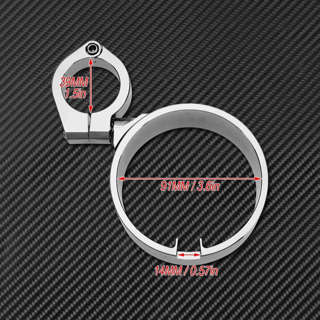 Motorcycle Speedometer Relocation Bracket 39MM Side Mount Odometer Mounting Bracket Fit for Harley Dyna 1993-2005 Sportster XL883 X1200 1993-2023