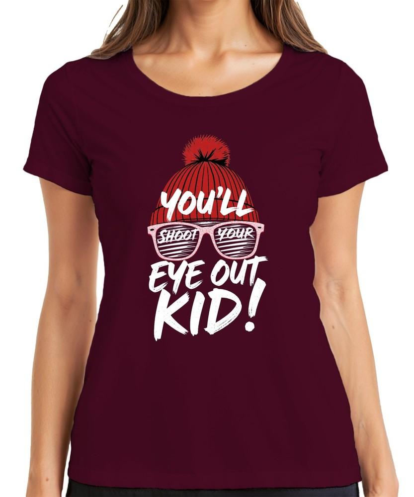 Youll Shoot Your Eye Out Kid Cult Movie Christmas Hat Retro Unisexs Tshirt