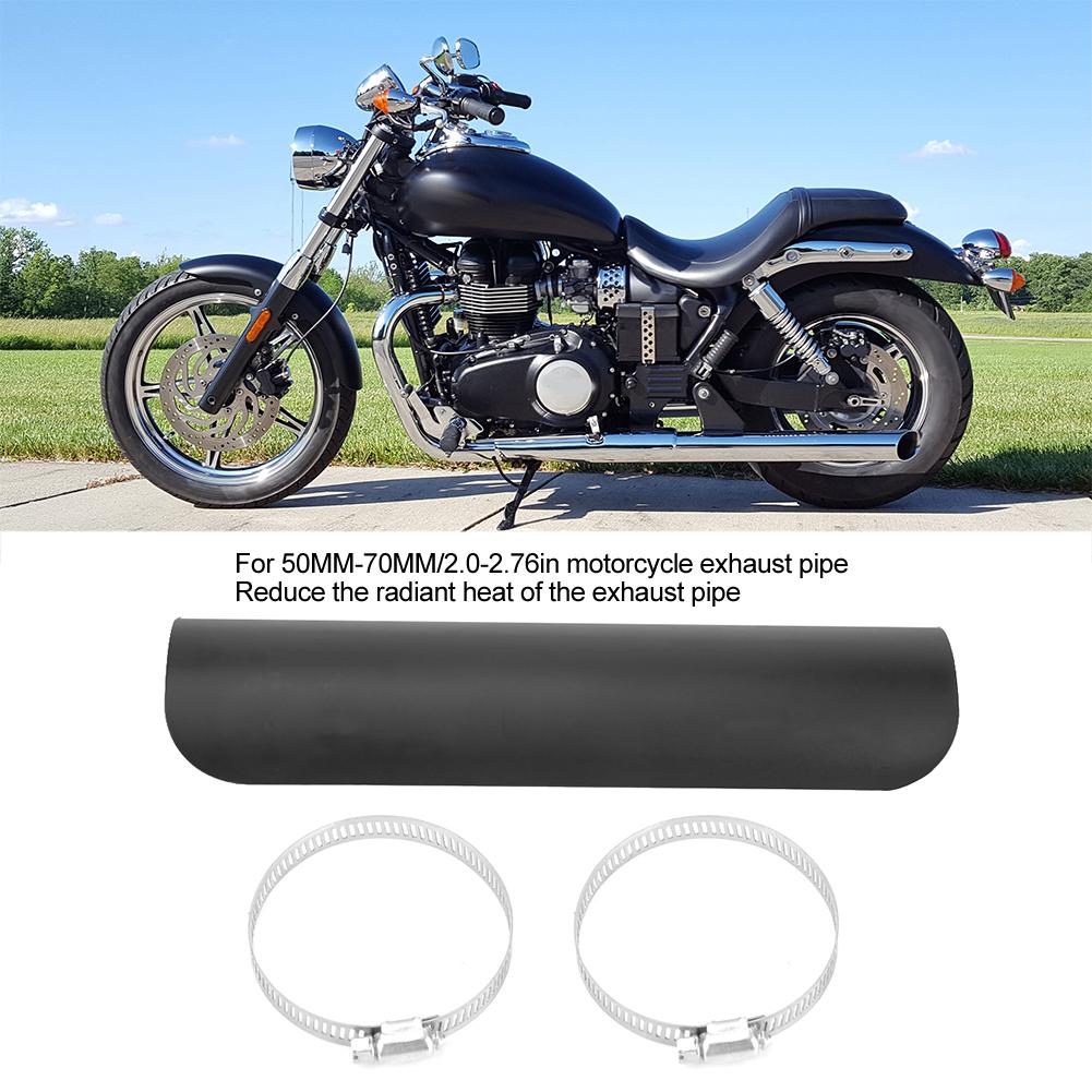 Exhaust Pipe Heat Shield Plate for Universal Motorcycle 2.0 2.76in