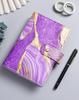 Cross-border Exclusive A6 Gold Foil Macaron PU Leather Hobonichi-Style Budget & Event Planner Notebook