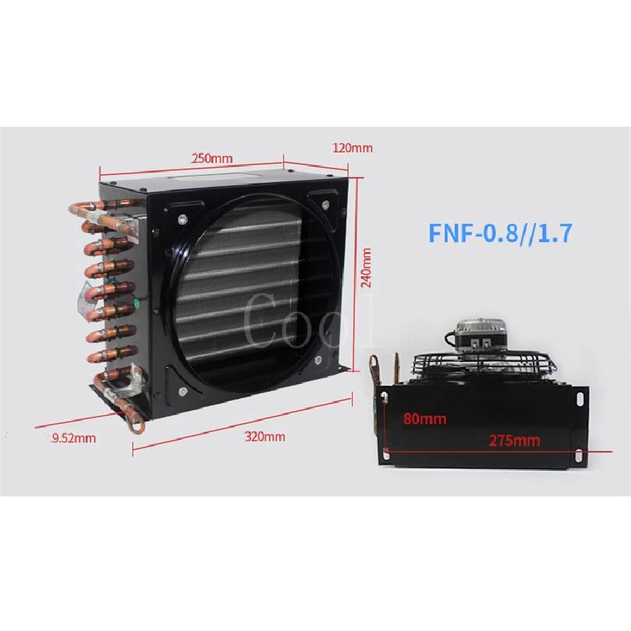 Keweili Condenser FNA-1.0/4.4 Freezer Box Radiator Evaporator Wind Water Cooling Heat Exchanger