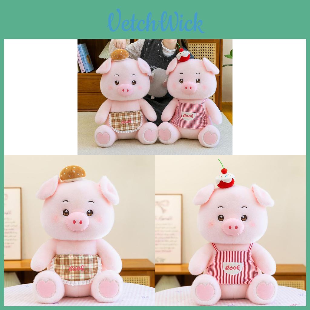 Cute Cartoon Baking Pig Plush Toy With Pp Cotton Filling For Kids And Girls