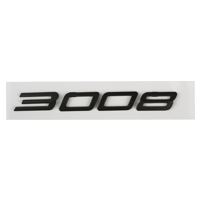 1pc Car 3D ABS Letters Logo Decals Sticker For 2008 3008 4008 5008 2023 2024 2025 Car Trunk Alphabet Emblem Badge Stickers