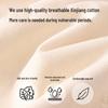 10A Antibacterial Women's Pure Cotton Bear Print Triangle Period Panties - Long Crotch, High Coverage