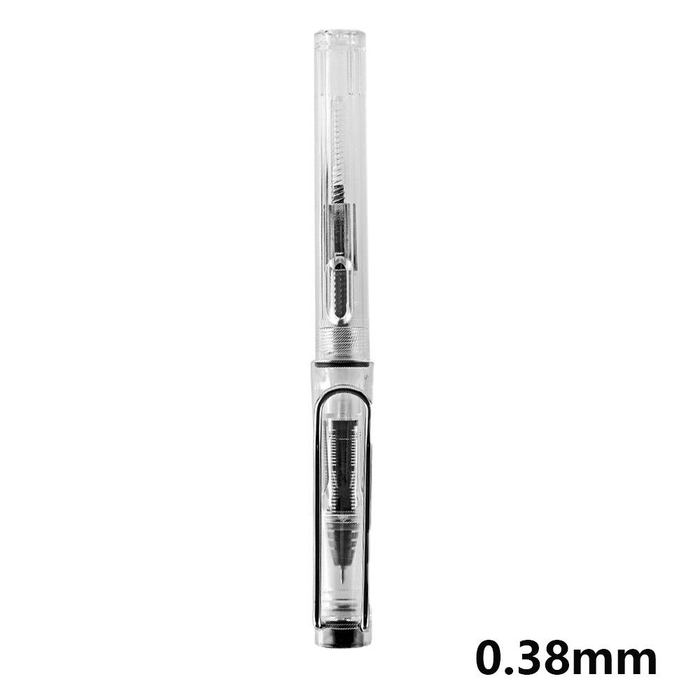 Adult Office Transparent Piston Fountain Pen Student Handwriting Ballpoint Pen New Zhengzi Pen