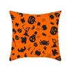 Halloween Throw Pillow Cover Linen Print Halloween Home Decor Cushion Cover Sofa Cushion Back Cushion