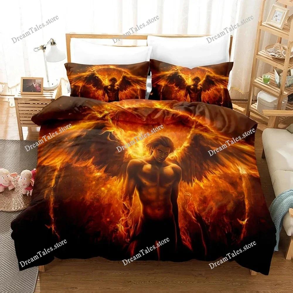 Fashion 3D Print Anime Bed Sheet Angel Bedding Set Single Twin Full Queen King Size Bed Set Adult Kid Bedroom Duvet Cover Sets