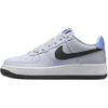 Air Force 1 Leather Low Top Skateboard Shoes White Black Unisex Kids' FV5948-003