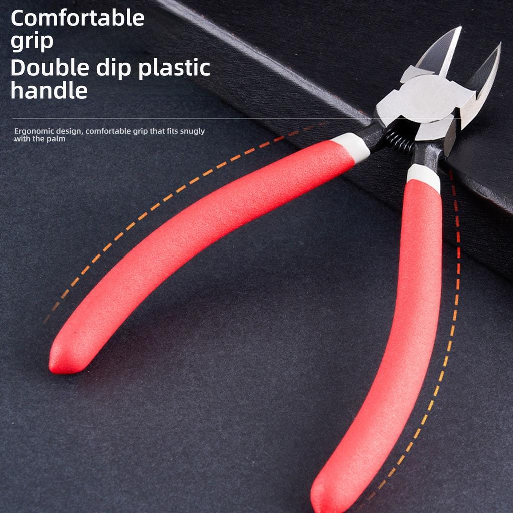 Compact 6 Inch Angled Wire Cutters AntiRust Chromium Vanadium Steel Tool For Tight Space Cutting Operations Tool