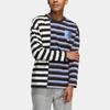 Adidas Neo Striped Patchwork Loose Long Sleeve T-Shirt Men Tops Multicolor IA5332