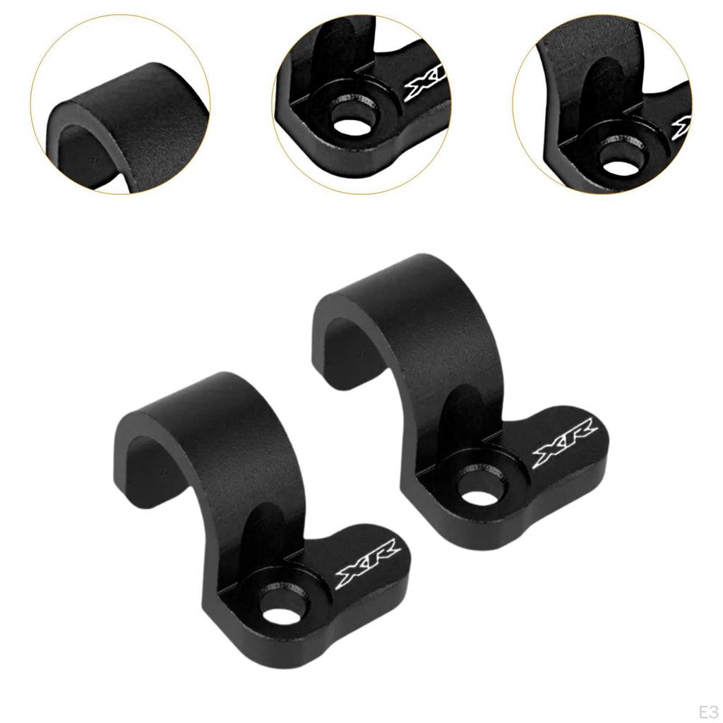 2 Pieces Brake Hose Clips Clamps Set Sturdy Plumbing Line Buckle Rear Guide Clamp for