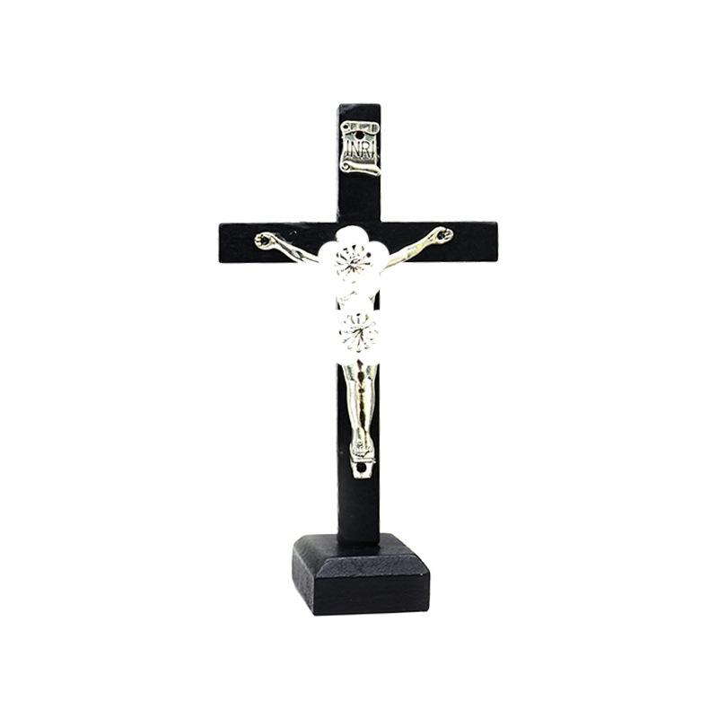 Easter Wood Cross Ornament Home Ornaments Handmade Wooden Crafts Solid Wood Ornaments Gifts