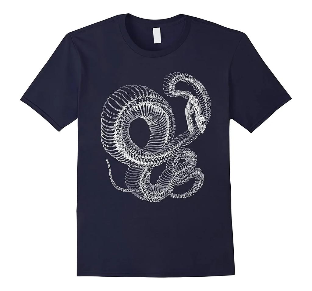 Nature Evolution Reptile Snake Skeleton TShirt Summer Cotton Short Sleeve ONeck Mens T Shirt New S3XL
