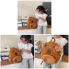 Zipper Animal Capybara Plush Toy Backpack Cartoon Doll Schoolbag Gift Birthday